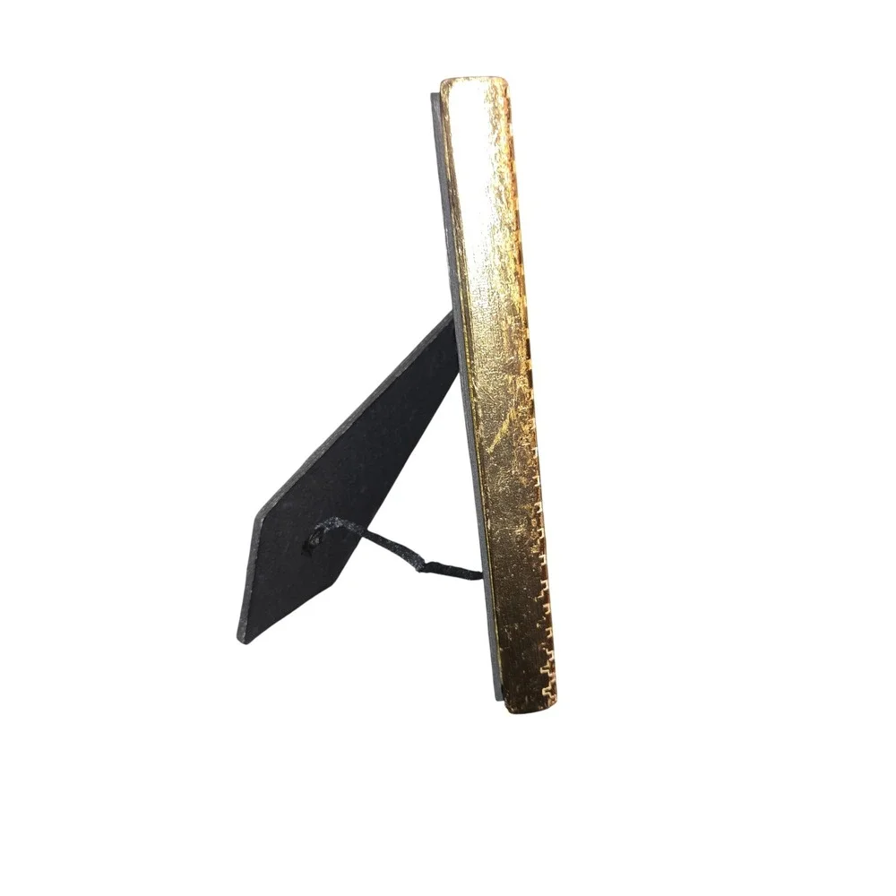 Sicura Photo Frame 4x6 Gold Zebra Indochine Collection Italian Design